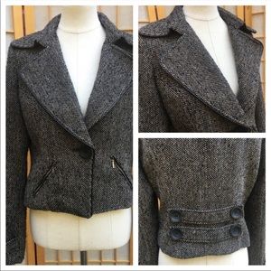 CAbi Wool Blend Cropped Jacket SZ 8